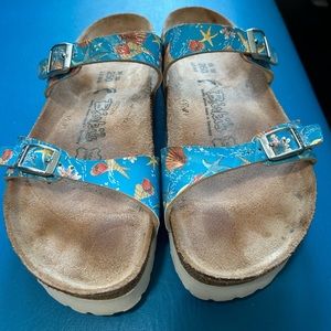 Birkenstock Birkies  platform, seashell design 39
